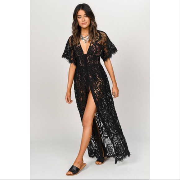 Tobi Ingrid corset maxi dress- black xs - Picture 2 of 8